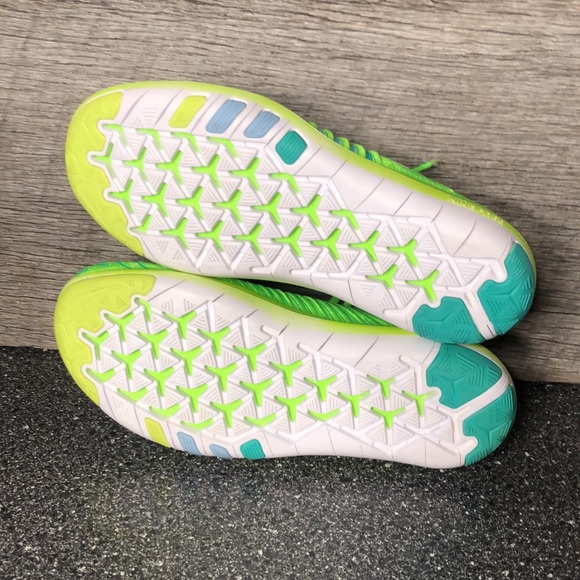 NIKE Free Womens Size 7.5 Transform Flyknit Neon Green Shoes 833410-302 Training - Picture 6 of 6